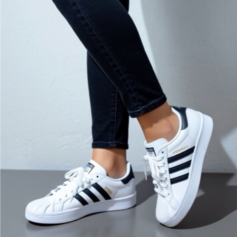 adidas White and Black Women's Sneakers
